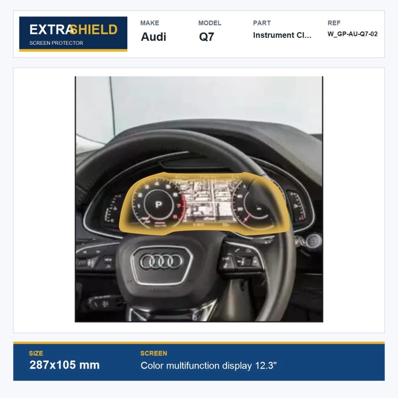 Audi Q7 Instrument Cluster ExtraShield Screen Protector