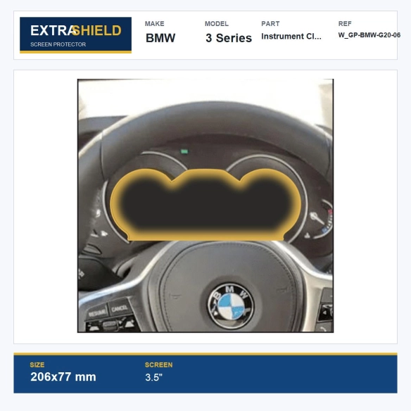 BMW 3 Series Instrument Cluster ExtraShield Screen Protector