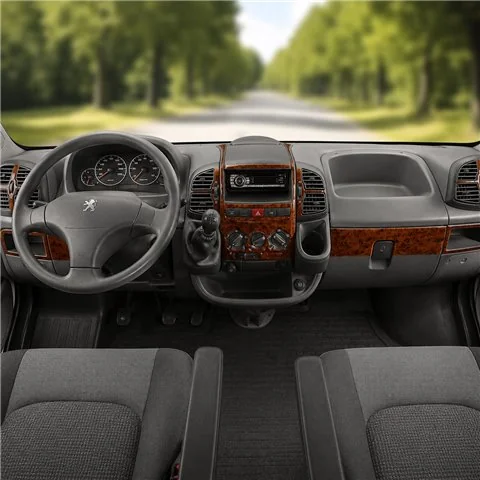 Peugeot Boxer 2002-2006 3D Armaturenbrett-Dekor-Set, 15 Teile