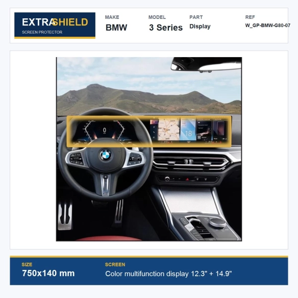 BMW 3 Series Display ExtraShield Screen Protector