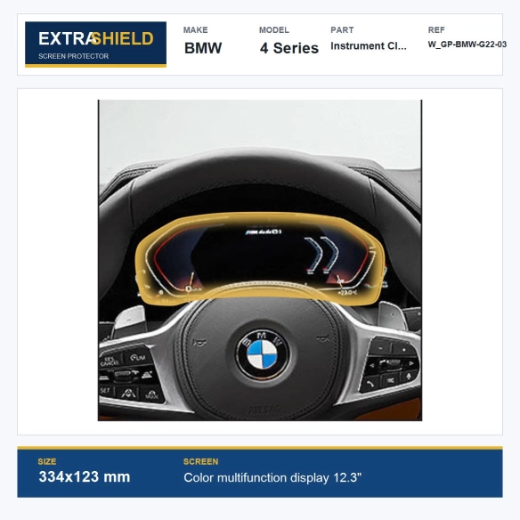 BMW 4 Series Instrument Cluster ExtraShield Screen Protector
