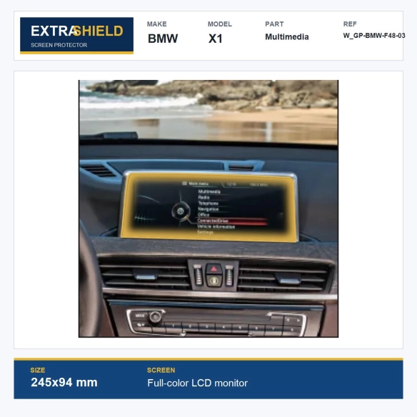 BMW X1 Multimedia ExtraShield Screen Protector