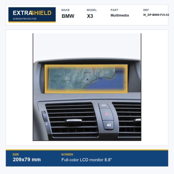 BMW X3 Multimedia ExtraShield Screen Protector