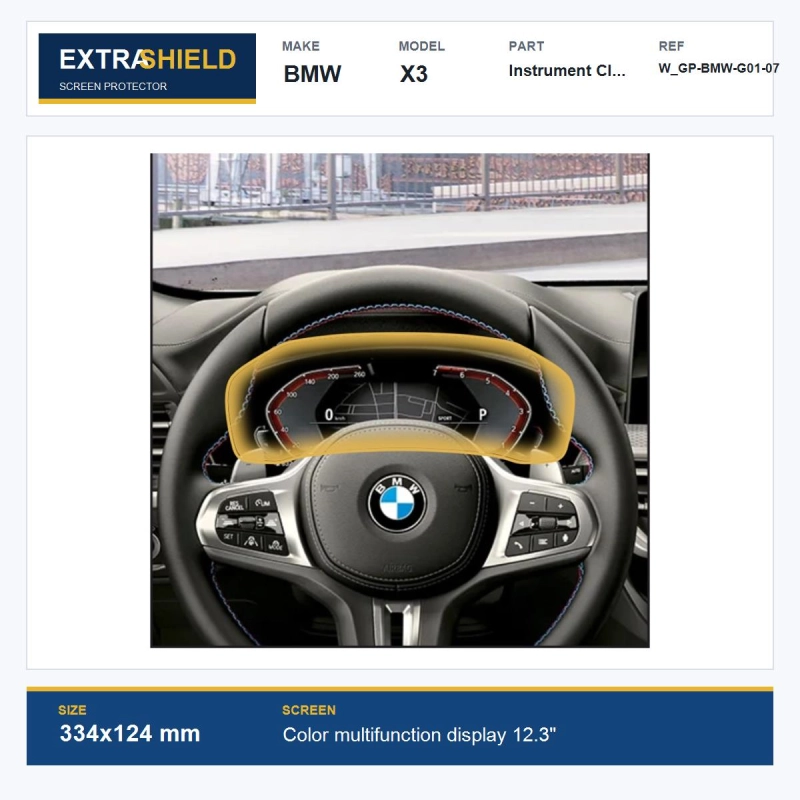 BMW X3 Instrument Cluster ExtraShield Screen Protector