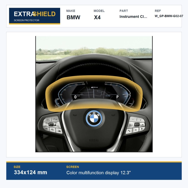 BMW X4 Instrument Cluster ExtraShield Screen Protector
