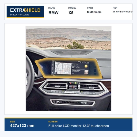 BMW X5 Multimedia ExtraShield Screen Protector