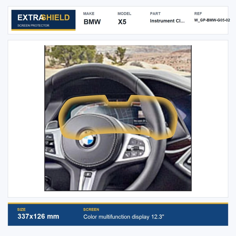 BMW X5 Instrument Cluster ExtraShield Screen Protector