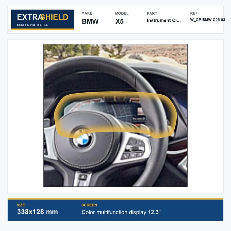 BMW X5 Instrument Cluster ExtraShield Screen Protector