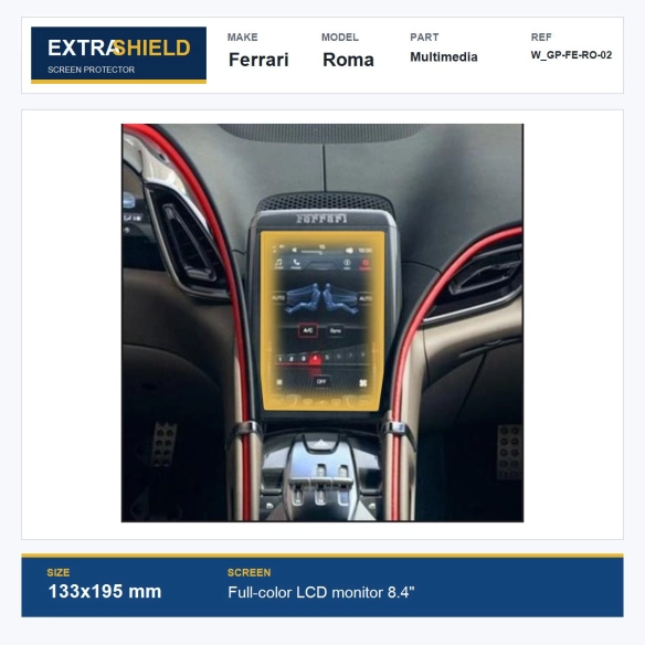 Ferrari Roma Multimedia ExtraShield Screen Protector
