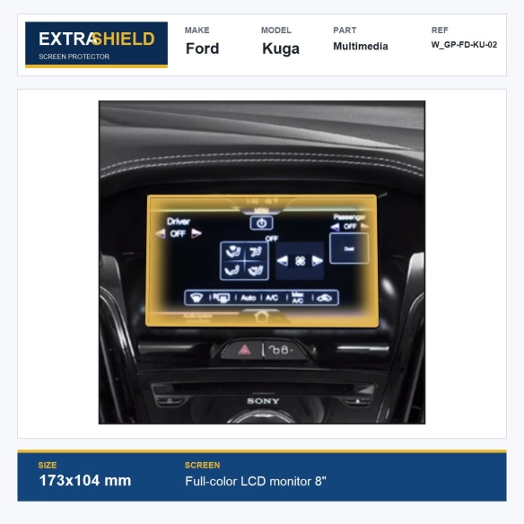 Ford Kuga Multimedia ExtraShield Screen Protector