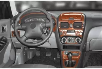 Nissan Almera Sedan 04.00 - 02.03 Mittelkonsole Armaturendekor Cockpit Dekor 16 -Teile