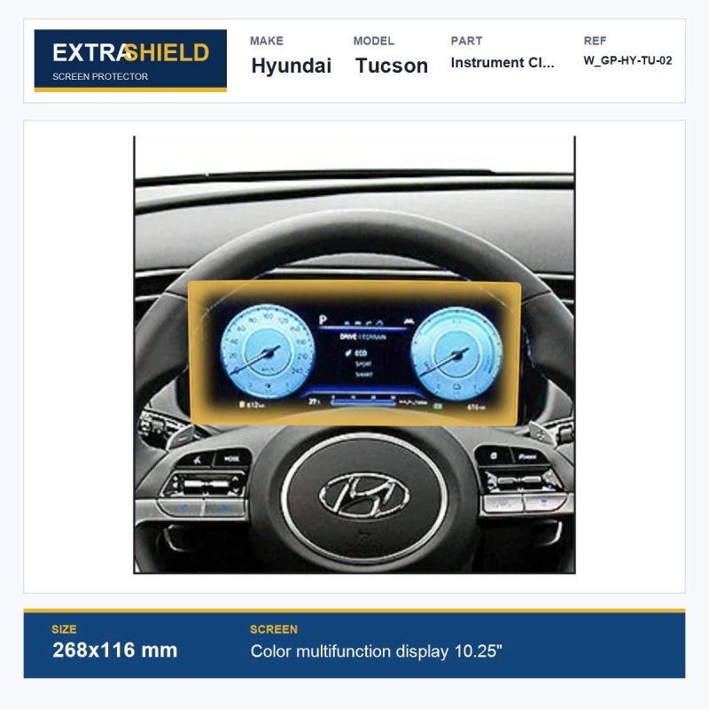 Hyundai Tucson Instrument Cluster ExtraShield Screen Protector