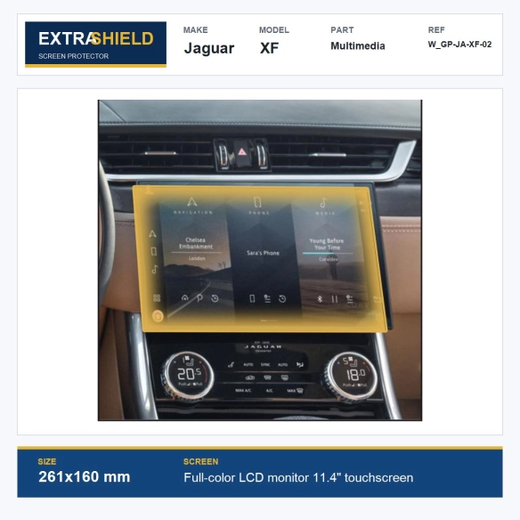 Jaguar XF Multimedia ExtraShield Screen Protector