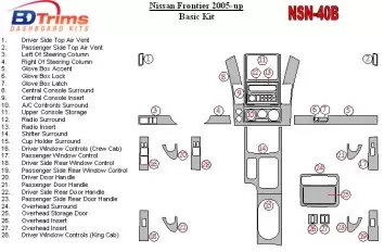 Nissan Frontier 2005-UP Grundset BD innenausstattung armaturendekor cockpit dekor - 2- Cockpit Dekor Innenraum
