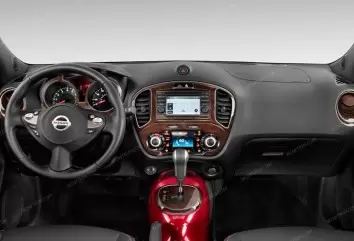 Nissan Juke 2011-2014 Mittelkonsole Armaturendekor Cockpit Dekor 15-Teile