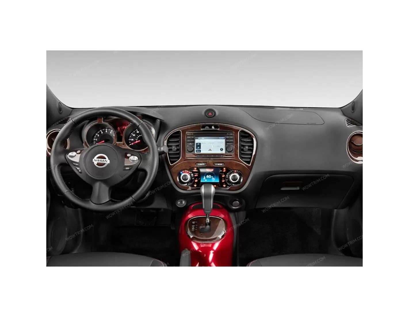 Nissan Juke 2011-2014 Mittelkonsole Armaturendekor Cockpit Dekor 15-Teilige - 1- Cockpit Dekor Innenraum