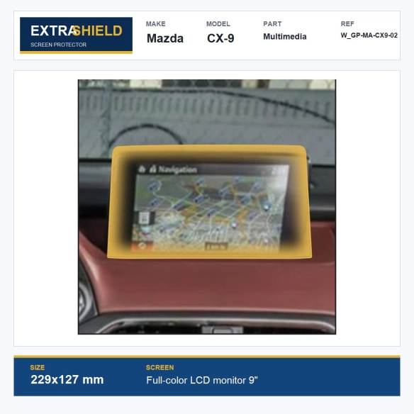 Mazda CX-9 Multimedia ExtraShield Screen Protector