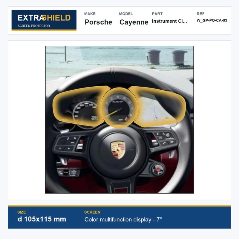 Porsche Cayenne Instrument Cluster ExtraShield Screen Protector