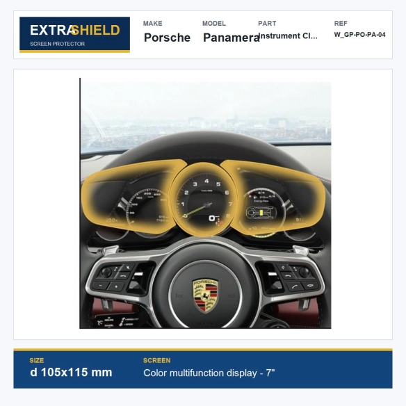 Porsche Panamera Instrument Cluster ExtraShield Screen Protector
