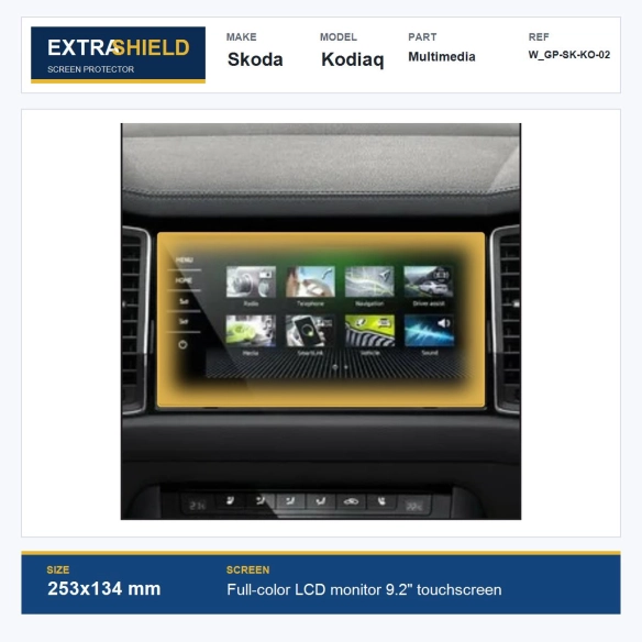 Skoda Kodiaq Multimedia ExtraShield Screen Protector