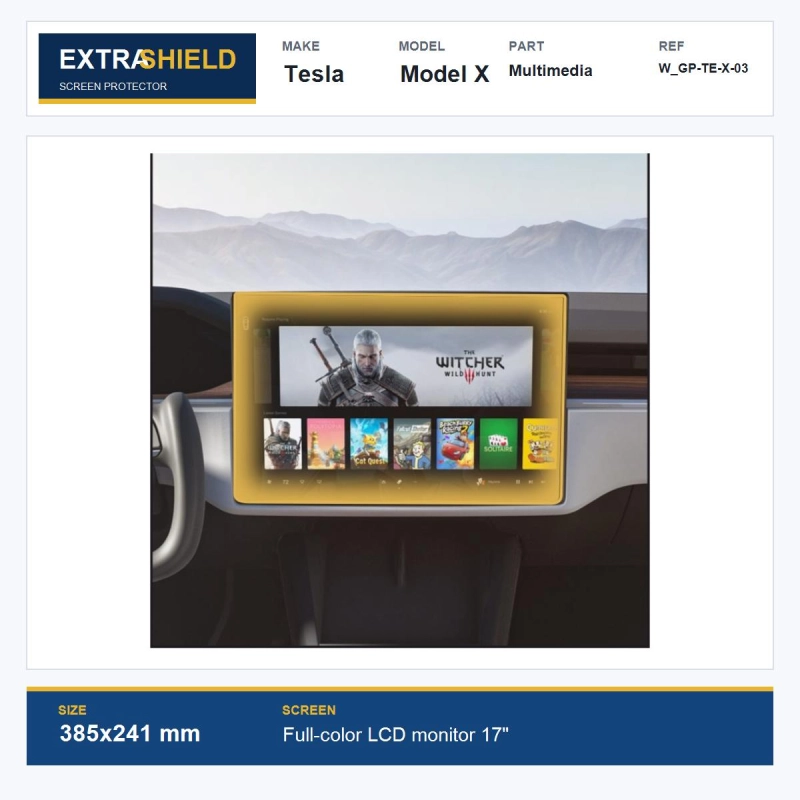 Tesla Model X Multimedia ExtraShield Screen Protector