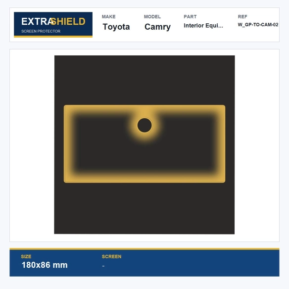 Toyota Camry Interior Equipment ExtraShield Screen Protector