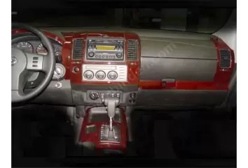 Nissan Navara D40 02.06 - 12.10 Mittelkonsole Armaturendekor Cockpit Dekor 12 -Teile