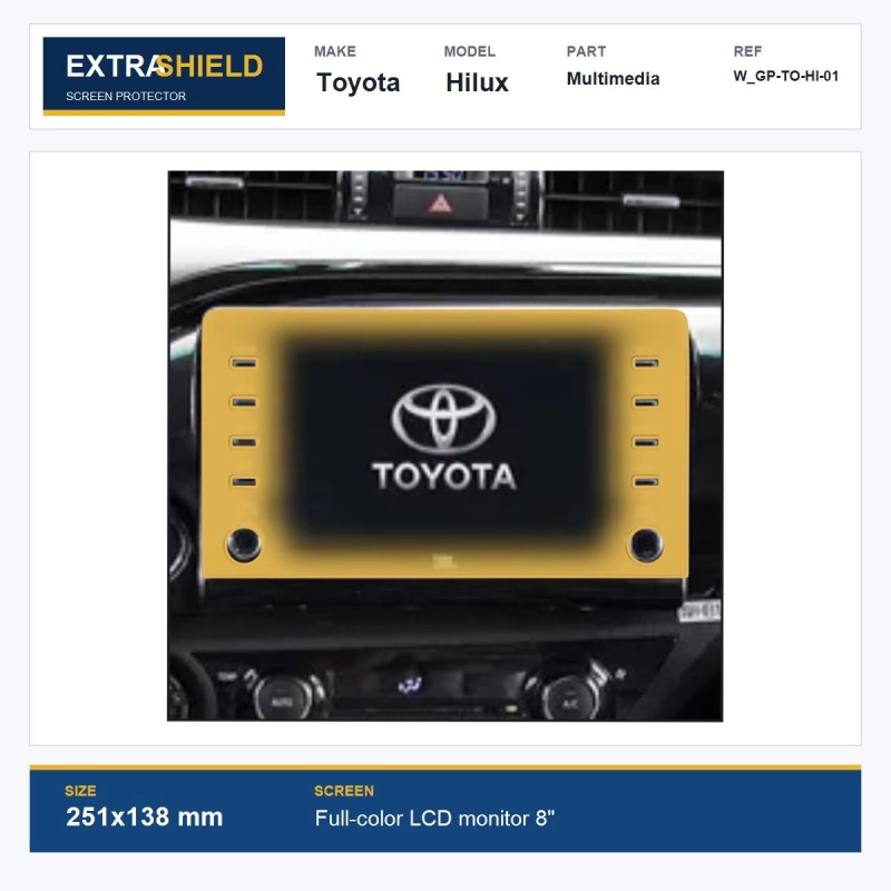 Toyota Hilux Multimedia ExtraShield Screen Protector