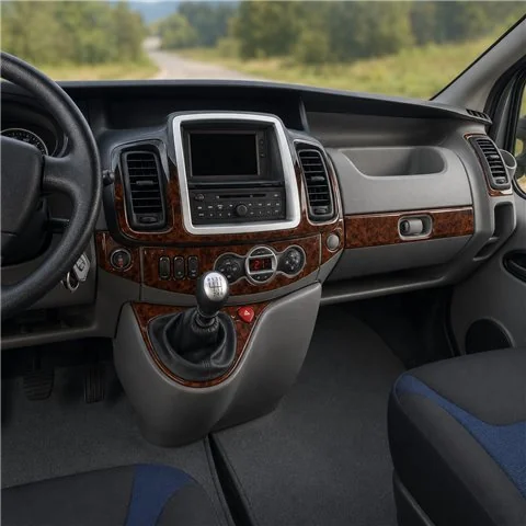 Renault Trafic-Nissan Primastar 2011+ Digi 3D Armaturenbrett-Dekor-Set, 12 Teile