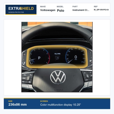 Volkswagen Polo Instrument Cluster ExtraShield Screen Protector