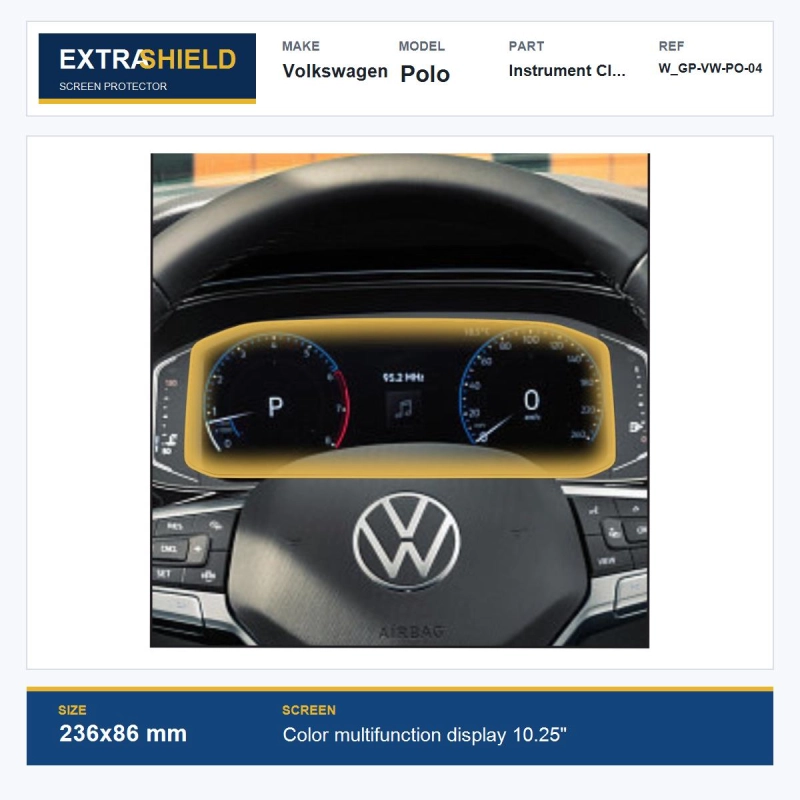 Volkswagen Polo Instrument Cluster ExtraShield Screen Protector