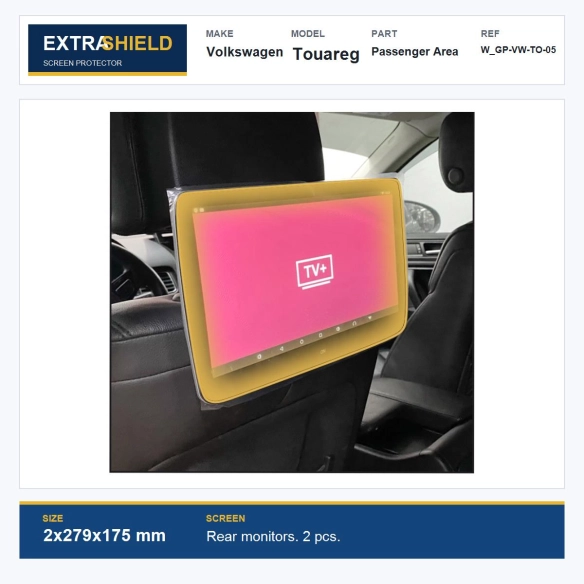 Volkswagen Touareg Passenger Area ExtraShield Screen Protector