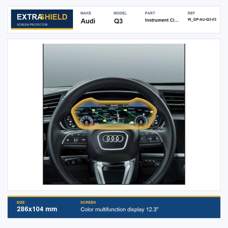 Audi Q3 Instrument Cluster ExtraShield Screen Protector