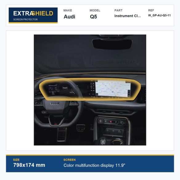 Audi Q5 Instrument Cluster ExtraShield Screen Protector