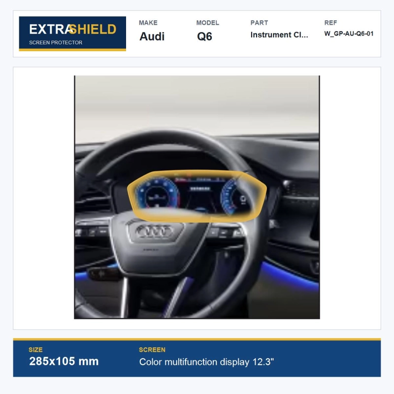 Audi Q6 Instrument Cluster ExtraShield Screen Protector