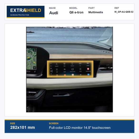 Audi Q6 e-tron Multimedia ExtraShield Screen Protector