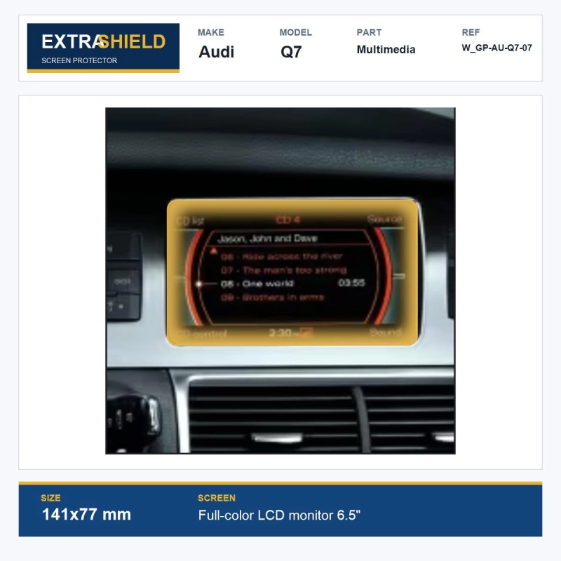 Audi Q7 Multimedia ExtraShield Screen Protector
