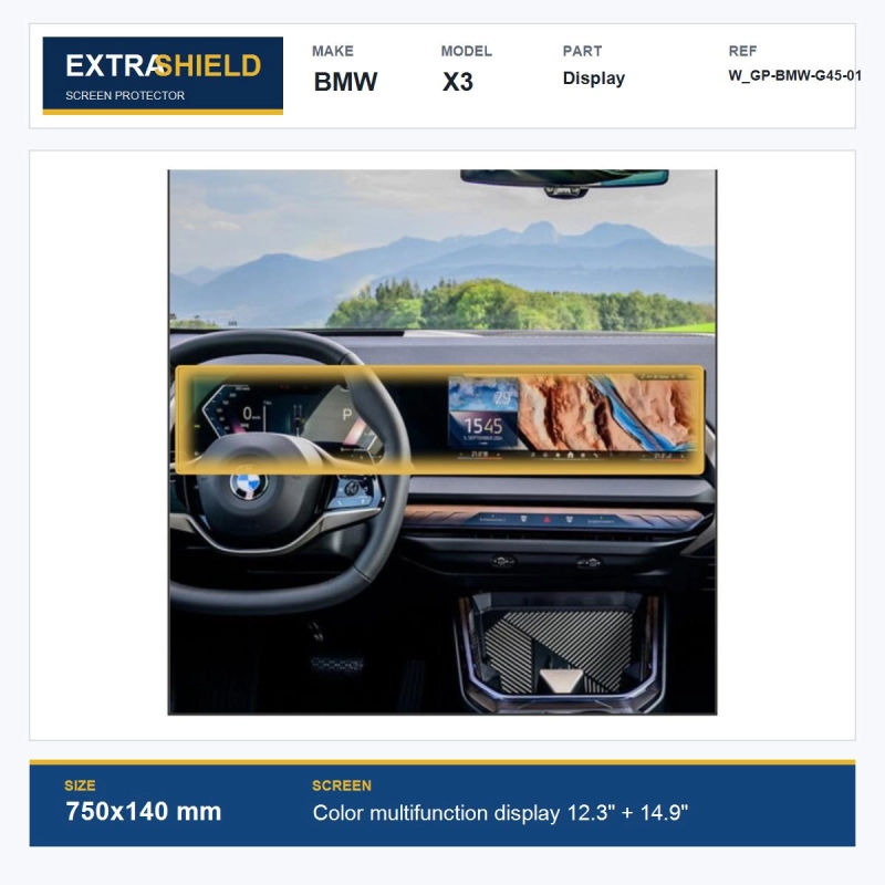 BMW X3 Display ExtraShield Screen Protector