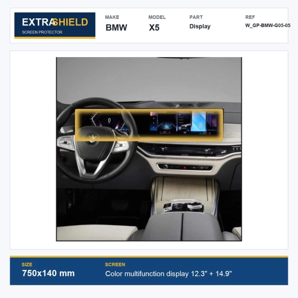 BMW X5 Display ExtraShield Screen Protector