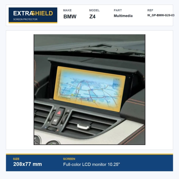 BMW Z4 Multimedia ExtraShield Screen Protector