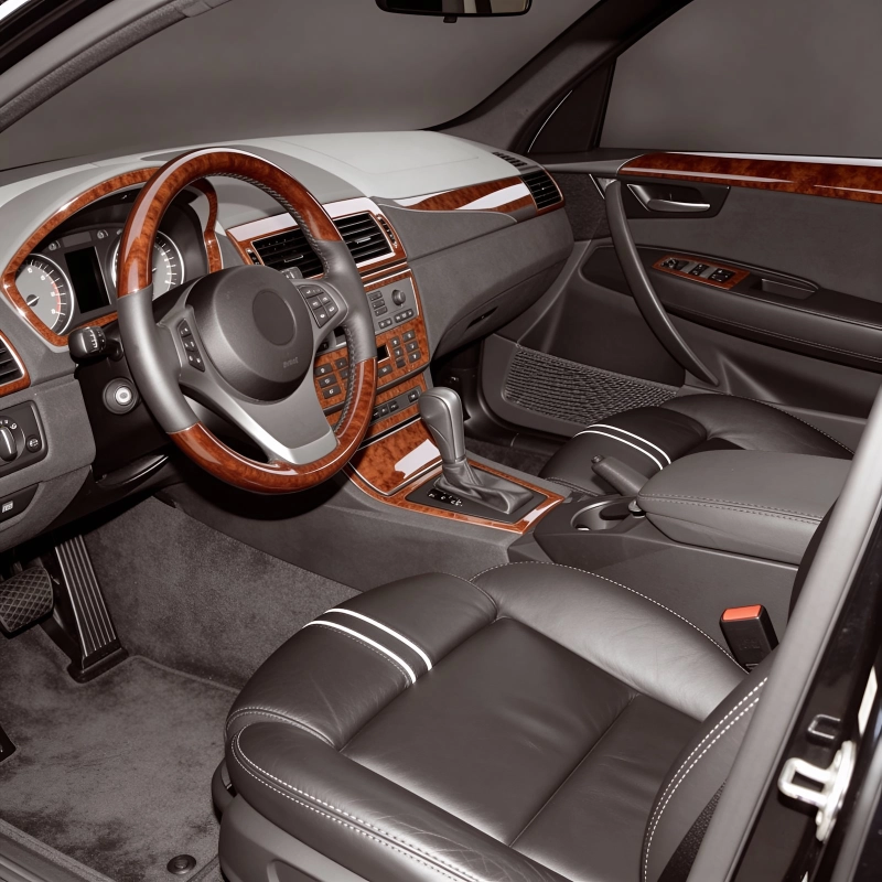 BMW X3 E83 2003+ Klimaanlage 3D Armaturenbrett-Dekor-Set, 12 Teile