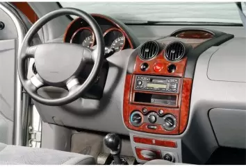 Chevrolet Aveo 03.04 - 01.06 Mittelkonsole Armaturendekor Cockpit Dekor 29 -Teile
