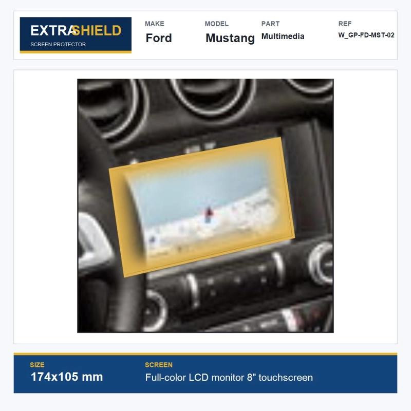 Ford Mustang Multimedia ExtraShield Screen Protector