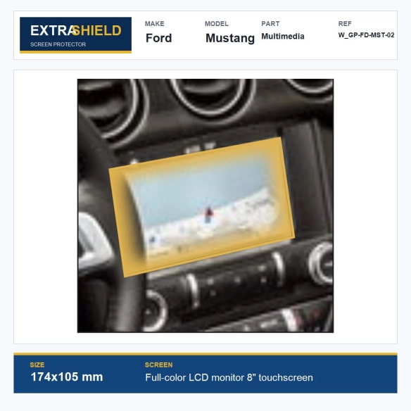 Ford Mustang Multimedia ExtraShield Screen Protector