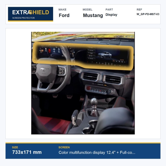 Ford Mustang Display ExtraShield Screen Protector