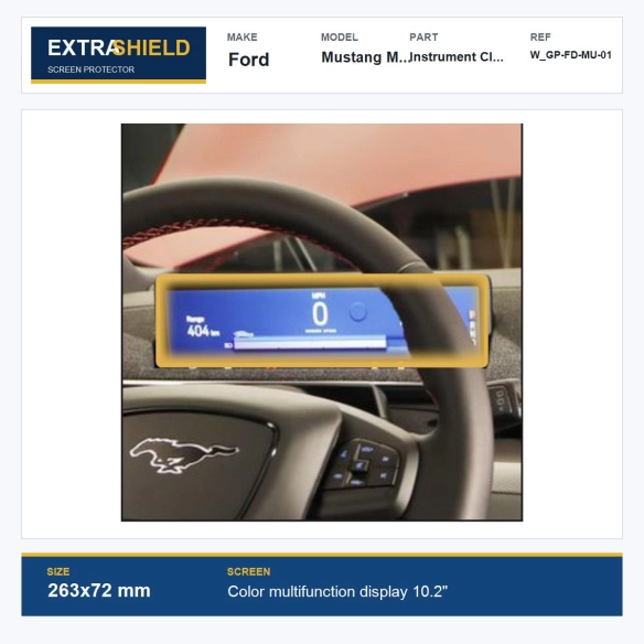Ford Mustang Mach-E Instrument Cluster ExtraShield Screen Protector