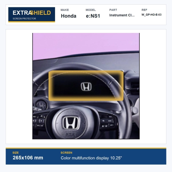 Honda e:NS1 Instrument Cluster ExtraShield Screen Protector