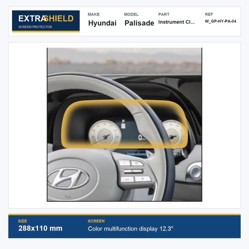 Hyundai Palisade Instrument Cluster ExtraShield Screen Protector