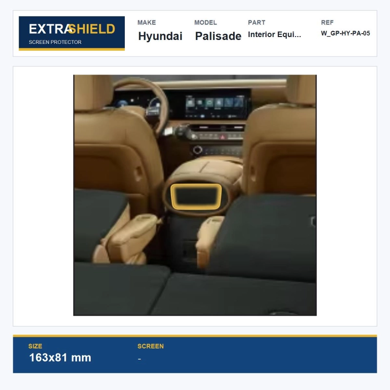 Hyundai Palisade Interior Equipment ExtraShield Screen Protector