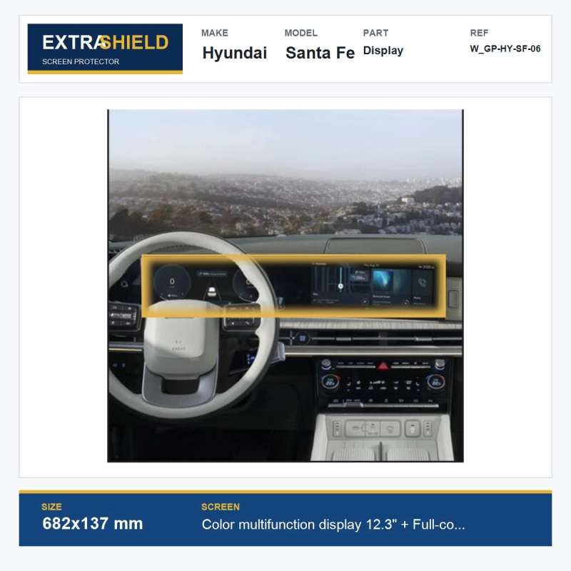 Hyundai Santa Fe Display ExtraShield Screen Protector
